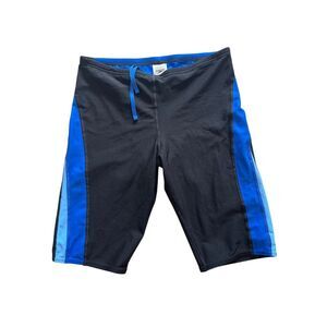 Men's Speedo shorts 34‎ swim black blue bottoms